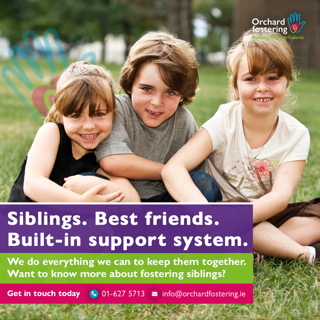 Orchard Fostering (@ocsfostering) on Twitter photo Siblings share a powerful bond โ especially on the fostering journey. ๐
At Orchard Fostering, we do all we can to keep siblings together.
Want to learn more about fostering siblings? Get in touch.
๐ง info@orchardfostering.ie
#FosterSiblings #OrchardFostering Siblings share a powerful bond โ especially on the fostering journey. ๐
At Orchard Fostering, we do all we can to keep siblings together.
Want to learn more about fostering siblings? Get in touch.
๐ง info@orchardfostering.ie
#FosterSiblings #OrchardFostering