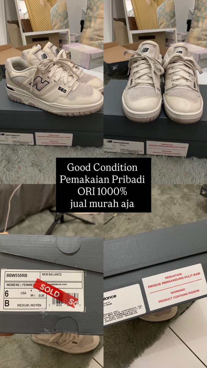 WTS
New Balance 550 

#nb550 #zonauang #preloved #newbalance550