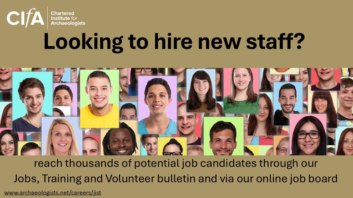 InstituteArch's tweet image. CIfA’s weekly Jobs, Training and Volunteer bulletin is the most comprehensive source for the latest jobs and opportunities in #archaeology and related disciplines. For further information about how to advertise a job or opportunity: archaeologists.net/advertising-jo…