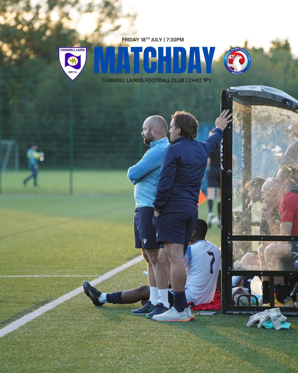 Vauxhall Motors FC (@vmfc_) on Twitter photo MATCHDAY vs <a href="/cammelllairdfc/">Cammell Laird 1907 FC</a> ⚪️🔵
A41 derby under the lights will be another good workout for the players tonight 💪
Before that, we might have something to share…✍️
#COYM MATCHDAY vs <a href="/cammelllairdfc/">Cammell Laird 1907 FC</a> ⚪️🔵
A41 derby under the lights will be another good workout for the players tonight 💪
Before that, we might have something to share…✍️
#COYM