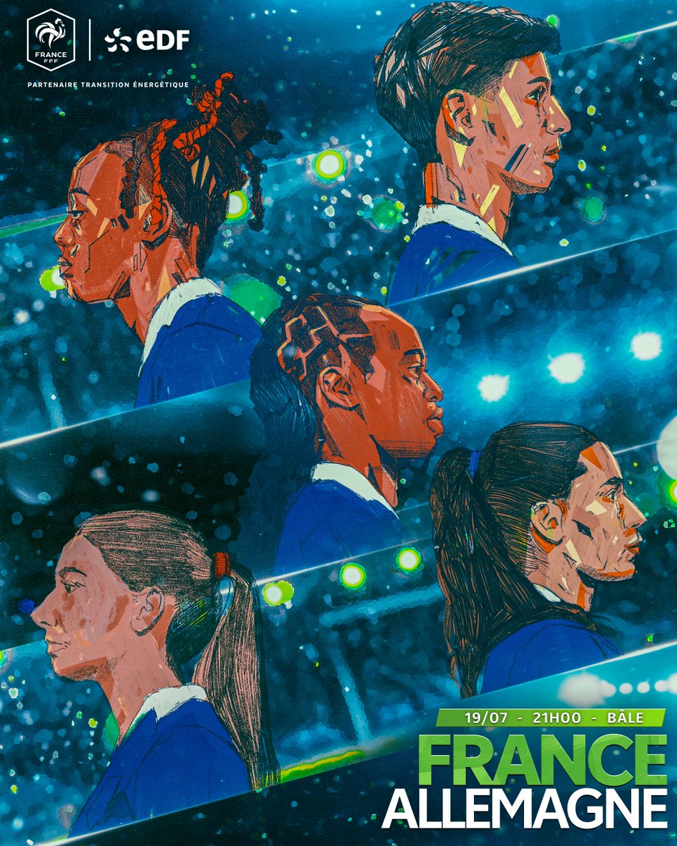 EDF_Foot's tweet image. 𝐋𝐚 𝐫𝐞𝐯𝐚𝐧𝐜𝐡𝐞 𝐝𝐞 𝟐𝟎𝟐𝟐⚔
Les Bleues s’apprêtent à relever un grand défi : éliminer l’Allemagne, leur bourreau de la précédente édition, pour accéder au dernier carré 🤯
🆚 Allemagne
🏟 Bâle
📆 19 juillet
🕘 21h00
📺 TF1
Les Bleues iront-elles en demi-finales ?