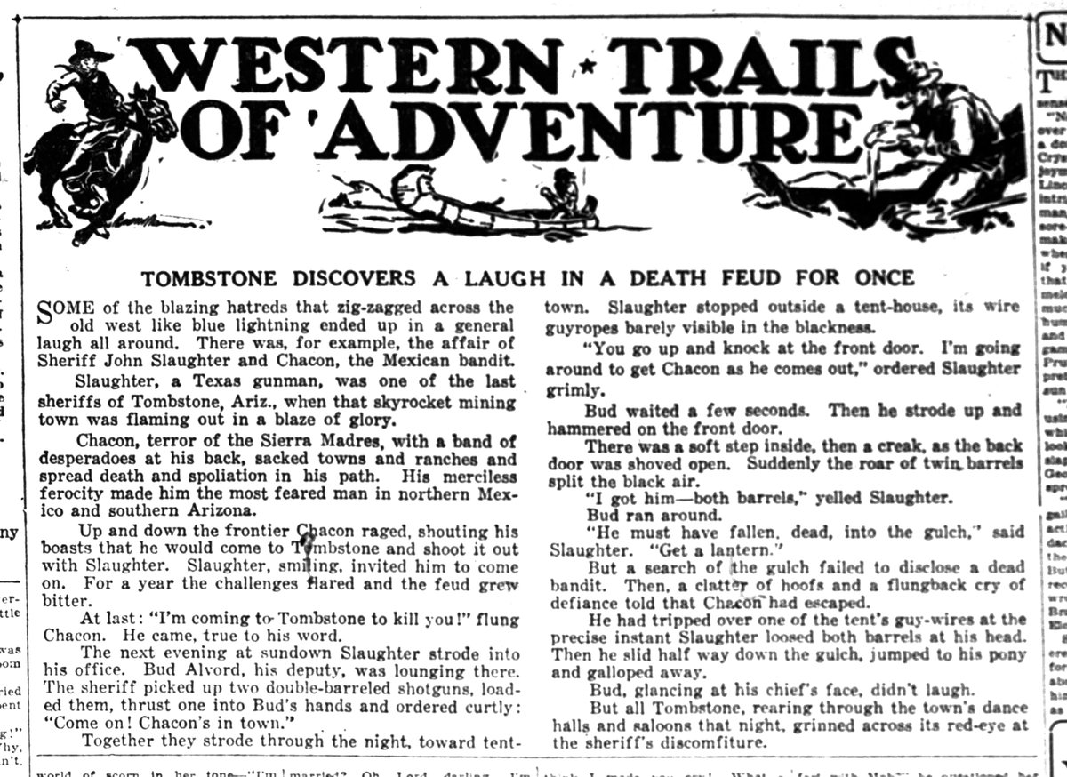 CowboyGospeler's tweet image. Sheriff John Slaughter and Chacon the Mexican Bandit (1928)