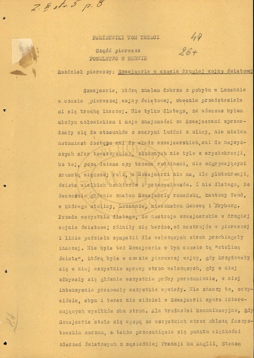 WBH_2016's tweet image. Polityk, dyplomata. W czasie wojny chargé d'affaires poselstwa w Bernie, kierujący nieformalną #GrupaBerneńska ratującą Żydów przed Zagładą. W zasobie @WBH_2016 znajdują się 3 tomy jego pamiętników. Aleksander #Ładoś urodził się 27 lipca 1891 r.