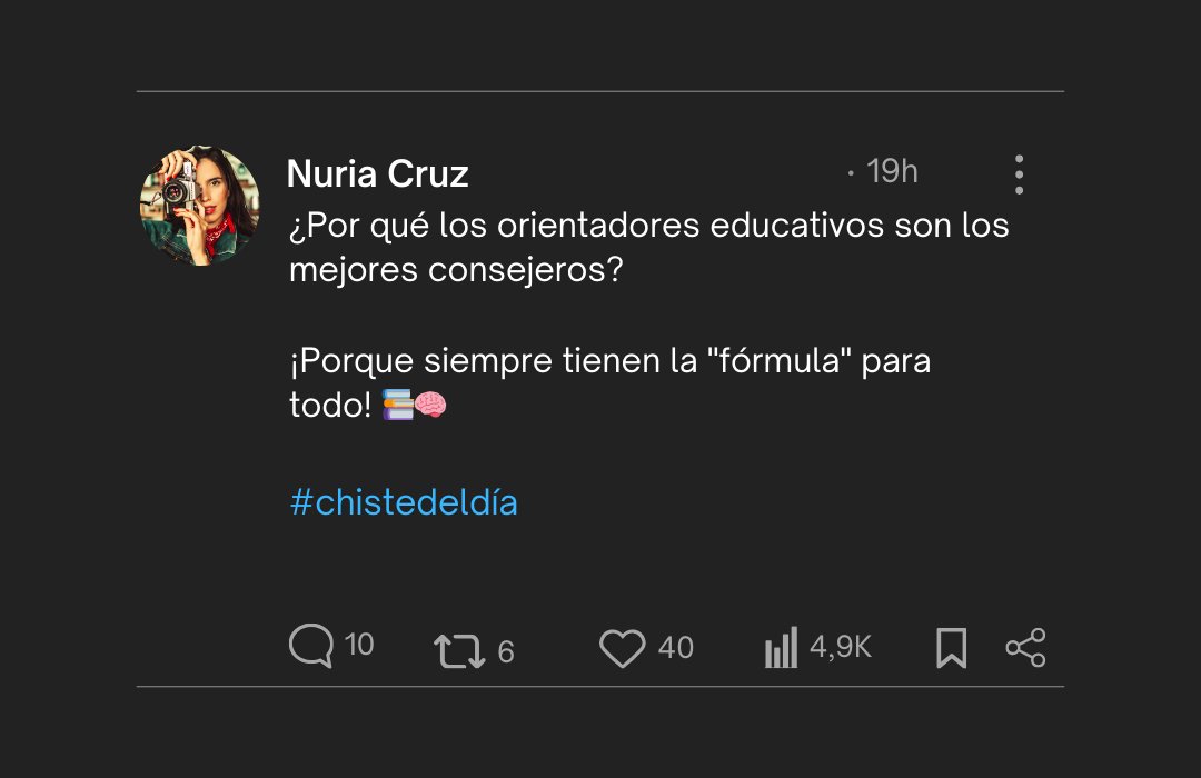 ¿Por qué los orientadores educativos son los mejores consejeros?
¡Porque siempre tienen la "fórmula" para todo! 📚🧠