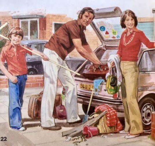 LBFlyawayhome's tweet image. Old Ladybird Books updated, 1964 and 1978
Holiday clothes
(From ‘Our Friends’)
Artist: Martin Aitchison