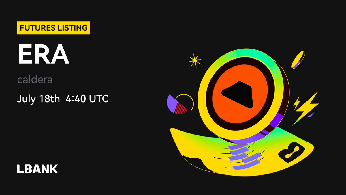 LBankFutures's tweet image. 🔥 #LBankFutures New Listing🚀
🦅$ERA (caldera) USDT-M perpetual with up to 50x leverage at 04:40 on July 18, 2025 (UTC).
💻Start Trading: lbank.com/en-US/futures/…
📈Datails: lbank.com/support/articl…