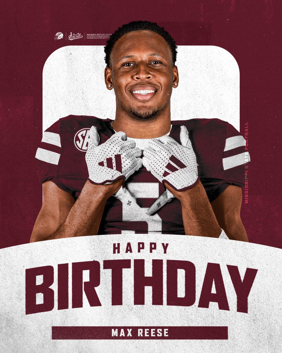 HailStateFB's tweet image. Bulldog Family, help us wish our guy @MaxReese10 a very Happy Birthday!
#HailState