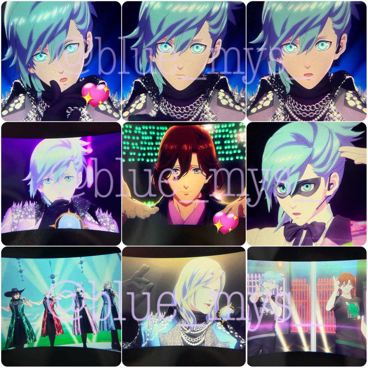 交換】うたプリ タブナイ コマフィルム 嶺二 蘭丸 カミュ 藍 こちら藍