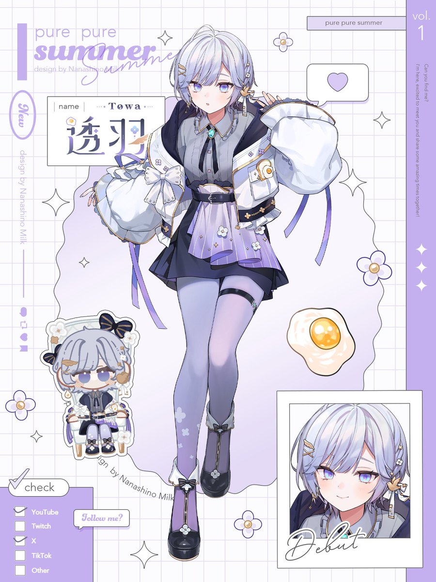 透羽 🕊️🪻新人Vtuber (@nemui_towa_) / Posts / X