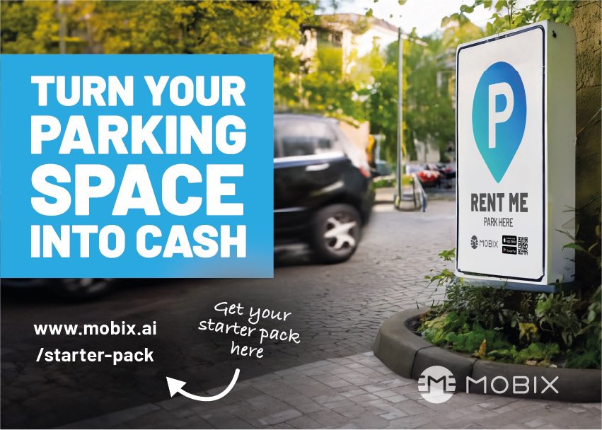 Turn your Parking Space into cash- rent it out, today! Here‘s your starter pack: mobix.ai/starter-pack/
