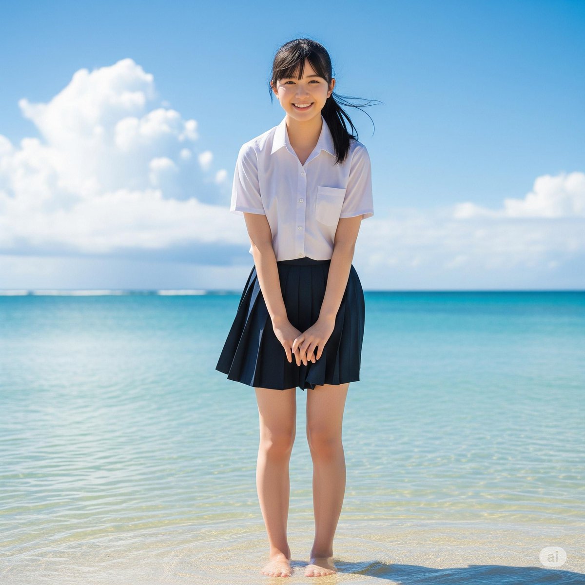 gAIschool02's tweet image. #ポニーテール #ponytail

おはようございますっ！
2025年7月21日は海の日だよ。