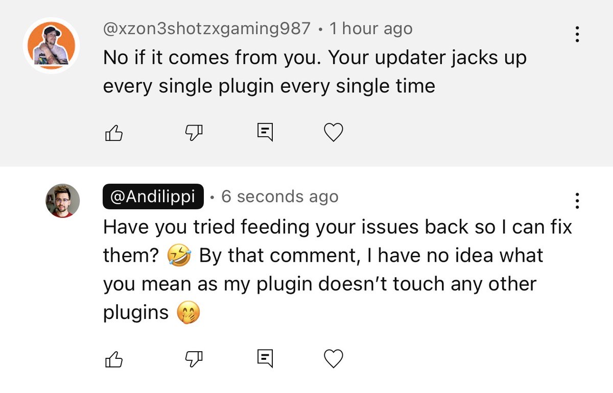 Andi_Stone's tweet image. Here’s 3 tips!

1. Feedback helps. Tantrums don’t.

2. Kindness is free. Use it. Especially if you market yourself as a mental health advocate…

3. If your name is 𝓧x_69SnIp3rB0i420_x𝓧, congrats! you’ve made yourself completely unsearchable. Enjoy being forgotten immediately.