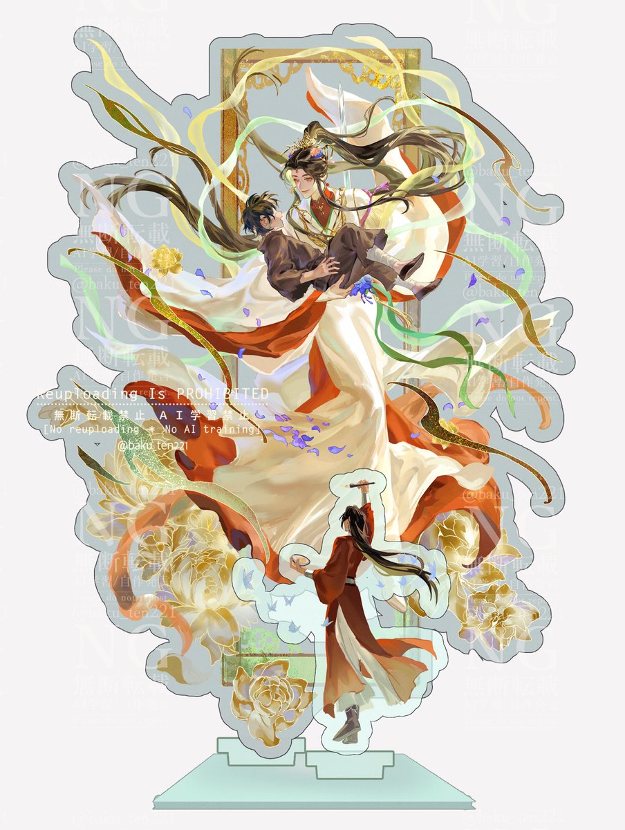 baku_ten221's tweet image. こう言うデッカアクスタを作ってみたいなぁ〜
2層か3層にして、手前だけ付け替えれば時を進められるアクスタ
(妄想だけしていつ完成するかわからないシリーズ)