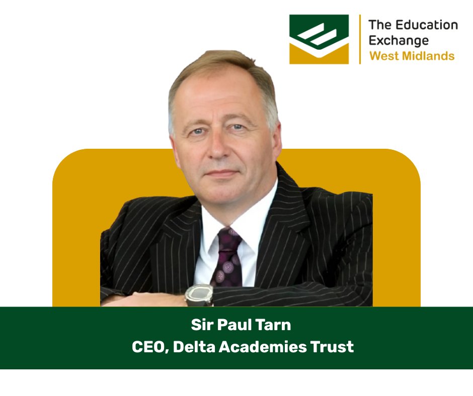 EduExWestMids's tweet image. We are thrilled to announce Sir Paul Tarn Ceo
@DeltaTrust_Org will be speaking at our first Education Exchange West Midlands Conference on 25th - 26th September 2025. Get your tickets now through this link: lnkd.in/eyVeRArs
@EducExchange
