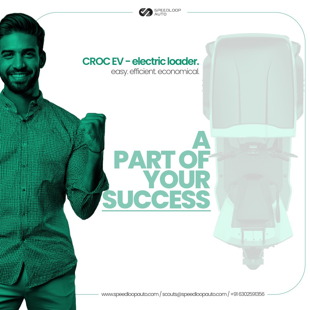 speedloop_auto's tweet image. CROC EV – electric loader.
🚚 easy. efficient. economical.

🌱 Ready to power your business?
📩 scouts@speedloopauto.com
🔗 zurl.co/r4qJA

#CROCEV #ElectricLoader #EV #SustainableBusiness #Logistics #SpeedloopAuto