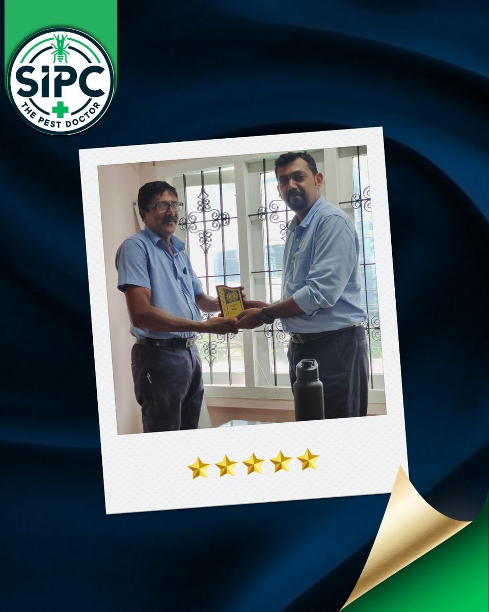 sipcpestcontrol's tweet image. ✨ 𝐒𝐈𝐏𝐂 𝐓𝐞𝐜𝐡𝐧𝐢𝐜𝐢𝐚𝐧 𝐑𝐞𝐰𝐚𝐫𝐝 𝐏𝐫𝐨𝐠𝐫𝐚𝐦 — 𝐛𝐞𝐜𝐚𝐮𝐬𝐞 𝐞𝐯𝐞𝐫𝐲 𝐞𝐟𝐟𝐨𝐫𝐭 𝐜𝐨𝐮𝐧𝐭𝐬 𝐚𝐧𝐝 𝐞𝐯𝐞𝐫𝐲 𝐭𝐞𝐜𝐡𝐧𝐢𝐜𝐢𝐚𝐧 𝐝𝐞𝐬𝐞𝐫𝐯𝐞𝐬 𝐭𝐨 𝐛𝐞 𝐜𝐞𝐥𝐞𝐛𝐫𝐚𝐭𝐞𝐝!
 #SIPCTechRewards #EmployeeRecognition #PestControlExperts.