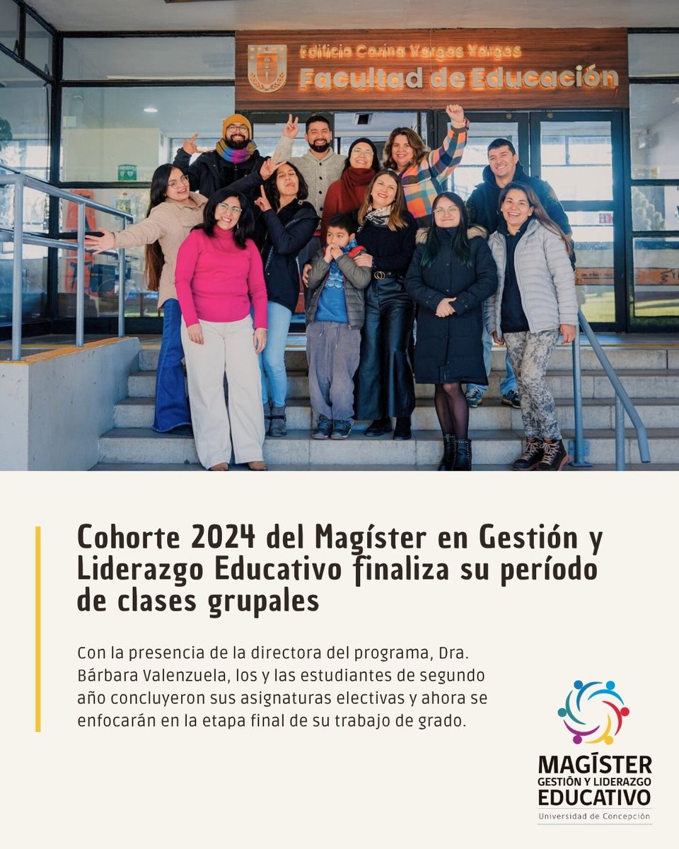 Mg. Gestión y Liderazgo Educativo UdeC tweet media