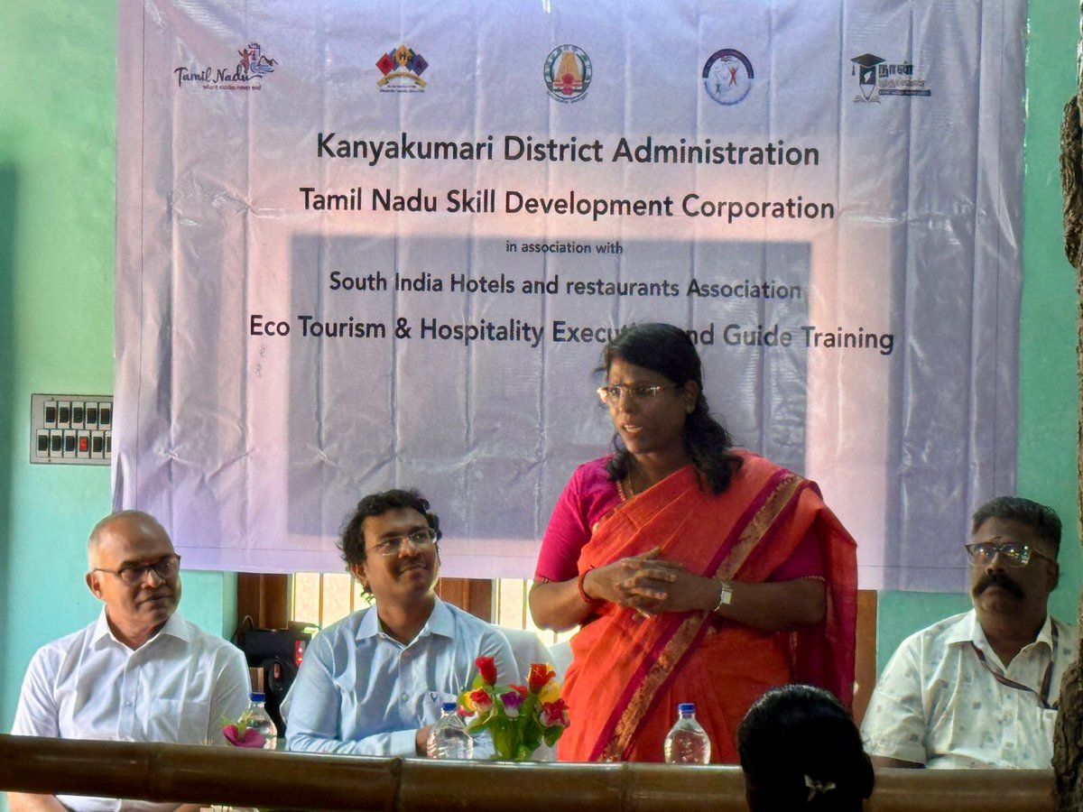 SIHRAOfficial's tweet photo. SIHRA organized a hospitality skill training program for 40 tribal youth at Kalikesam Eco Camp with support from TNSDC, District Administration, Forest Dept, and TN Tourism, empowering local communities and promoting sustainable tourism in Kanyakumari district. https://t.co/CQyZDZKA85