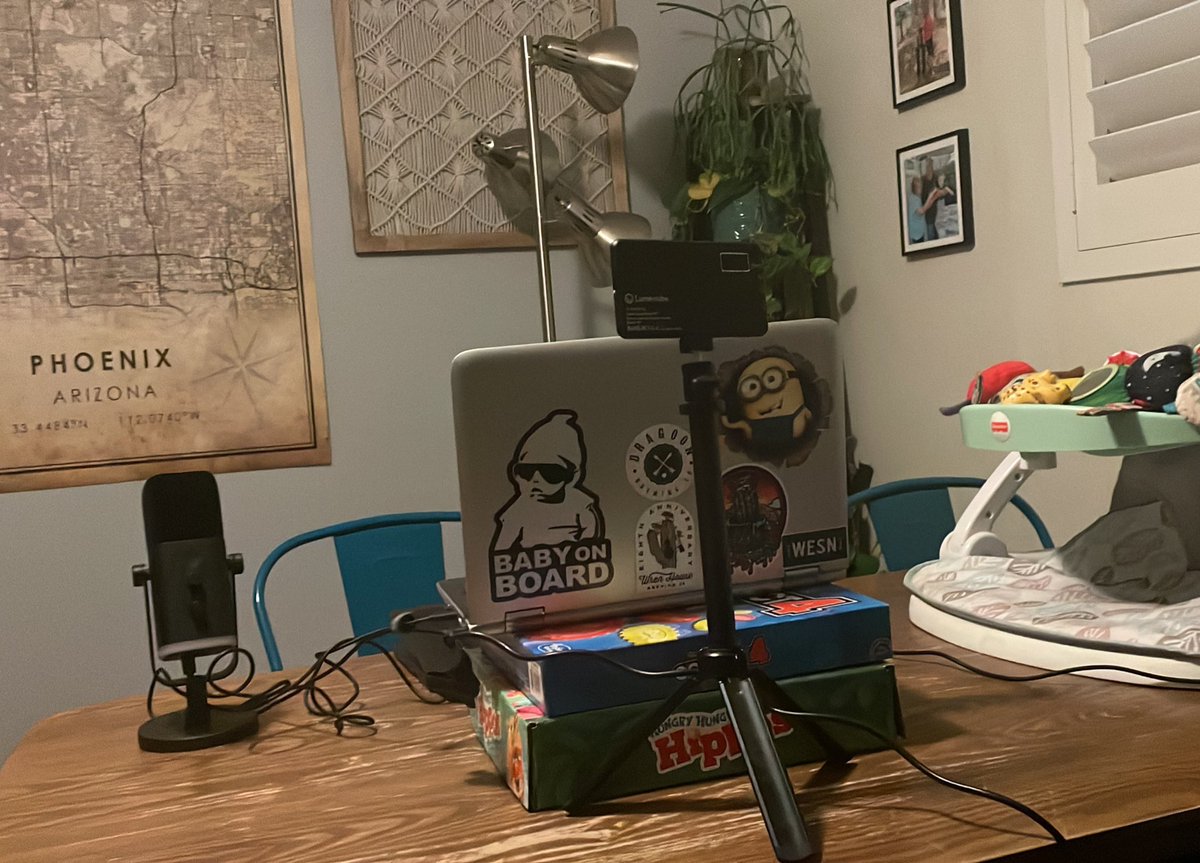 Recorded an <a href="/EmpireOfTheSuns/">EmpireOfTheSuns</a> pod tonight. Behind the scenes look at my setup