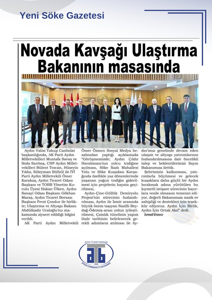 #basındabiz 
#aydinticaretborsasi
