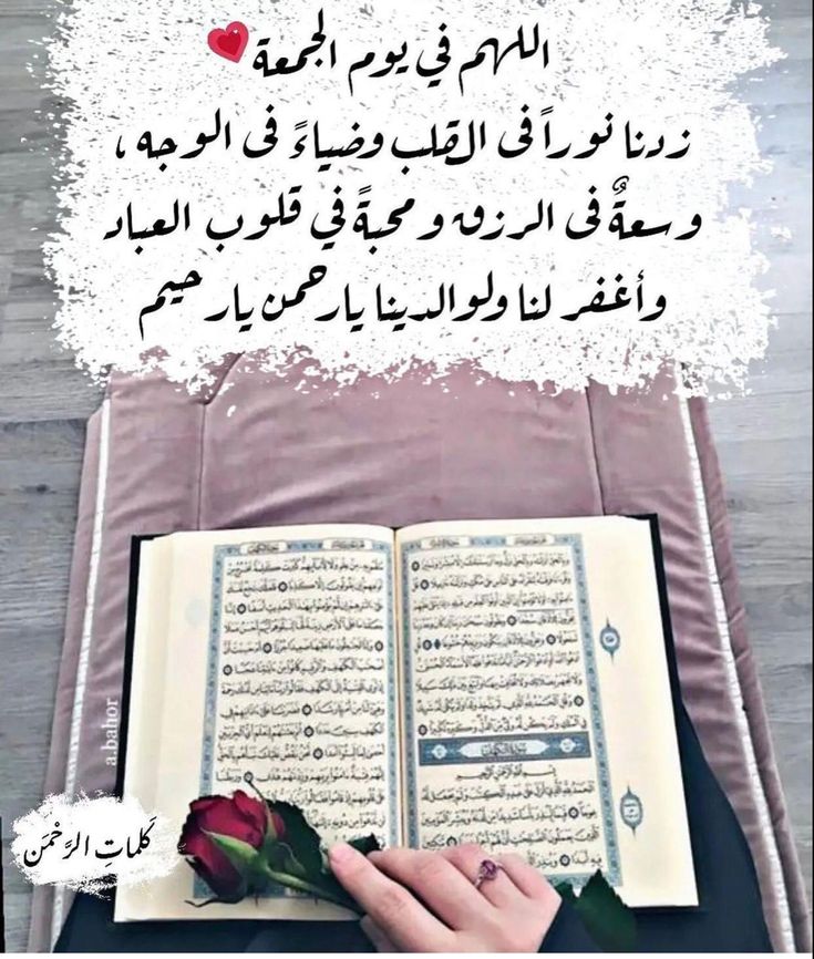 #يوم_الجمعة
♥️🤲 *اللهم اجبر خاطر كل مكسور* ...
وفرج هم كل مهموم... وادخل السعادة في قلب كل حزين...
واشفِ برحمتك كل من يتألم واقضِ بكرمك كل حوائجنا...
واستجب كل دعواتنا... واغفر ذنوبنا وارزق نفوسنا الراحة والطمأنينة.
#اللهم_صل_وسلم_على_نبينا_םבםבﷺ 
#نـــــــــــــورا