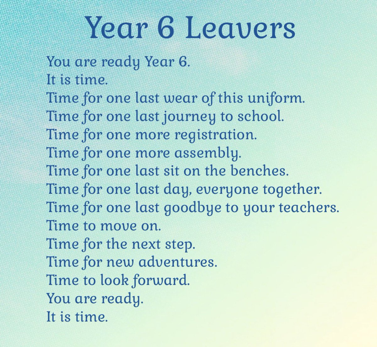 Mrs Petch (@mrspetchy6) on Twitter photo Last day <a href="/BoothferryPS/">Boothferry Primary #weareBoothferry</a> for the class of 2025 🤍
#Year6leavers
#fullstopday
#tissuesattheready
<a href="/MrCapewell77/">Mr Capewell</a> <a href="/MrPossibleY6/">Mr Possible</a> <a href="/LescinskaAija/">Aija Lescinska</a> <a href="/YatesBoothferry/">JY</a> <a href="/MissTaylorBP/">Miss Taylor</a> <a href="/MrsLewi11961917/">Mrs Lewis</a> Last day <a href="/BoothferryPS/">Boothferry Primary #weareBoothferry</a> for the class of 2025 🤍
#Year6leavers
#fullstopday
#tissuesattheready
<a href="/MrCapewell77/">Mr Capewell</a> <a href="/MrPossibleY6/">Mr Possible</a> <a href="/LescinskaAija/">Aija Lescinska</a> <a href="/YatesBoothferry/">JY</a> <a href="/MissTaylorBP/">Miss Taylor</a> <a href="/MrsLewi11961917/">Mrs Lewis</a>