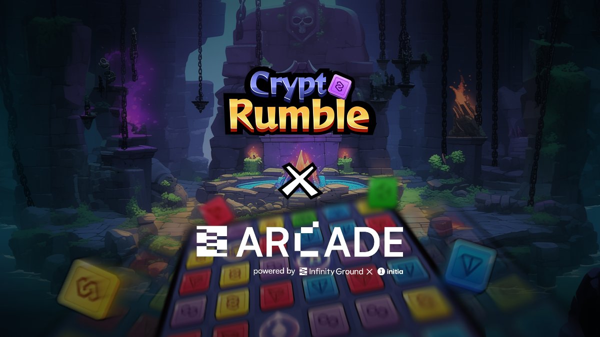 Crypto Rumble (@cryptorumble_io) on Twitter photo 🤝Partnership Announcement: Crypto Rumble × Infinity Ground Arcade
We're excited to team up with <a href="/IGArcade_/">Infinity Ground Arcade</a> , the AI-powered Web3 gaming and application launch platform built by Infinity Ground and Initia.
Through this collaboration, we will integrate with Infinity Ground 🤝Partnership Announcement: Crypto Rumble × Infinity Ground Arcade
We're excited to team up with <a href="/IGArcade_/">Infinity Ground Arcade</a> , the AI-powered Web3 gaming and application launch platform built by Infinity Ground and Initia.
Through this collaboration, we will integrate with Infinity Ground