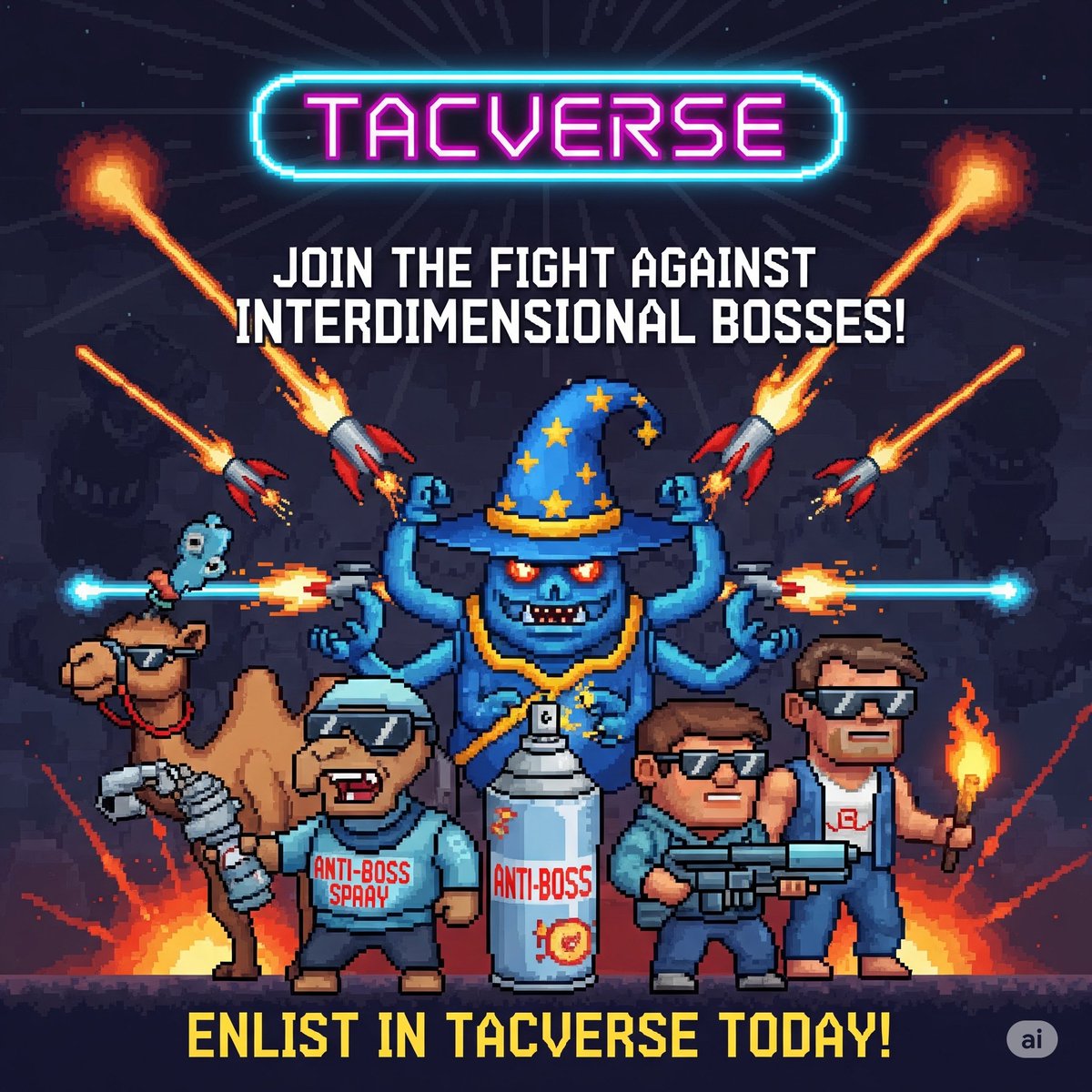 GQ_Zone's tweet photo. In Tacverse, we fight bosses, fishing, farming &amp; chill with the best people in the galaxy 🌌
💥 Join the Dynomites Squad — help save the universe!
https://t.co/P2Pxt1m8AD
🎥 I’ll be streaming it soon!
🎁 Prizes await — follow to join the fun!
https://t.co/4NJXzlyG5y
@tacversetcg https://t.co/XjgQ589FjS