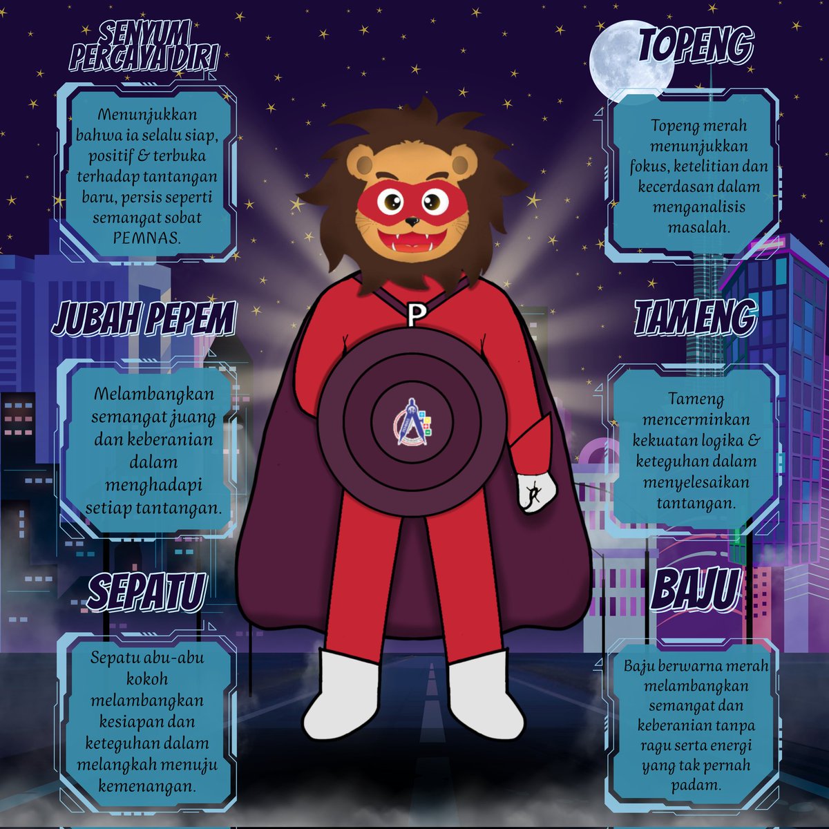 pemnasub's tweet photo. β‘οΈππππ πππ πππ ππππππ! β‘οΈ
Kenalin, Maskot PEMNAS 2025! π¦ΈββοΈ
Superhero cerdas & tangguh siap ramaikan arena! π₯
Yuk, sambut sang maskot & bawa semangat terbaikmu! π₯
π² @pemnasub
#PEMNAS2025 #RoadToPEMNAS #MathIsFun #OlimpiadeMatematika https://t.co/FOl8gNMIZH