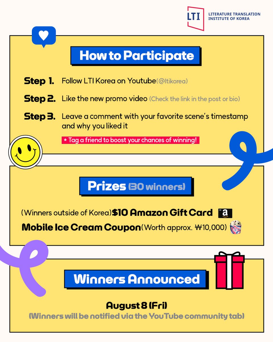 📖 [Event] Leave a Comment on LTI Korea’s New Promo Videos for a Chance to Win!

Check out LTI Korea’s brand-new promo videos(KOR/ENG)—recently uploaded on our YouTube channel. We're also back with a fun event for our SNS followers. This time, follow the steps below and join by