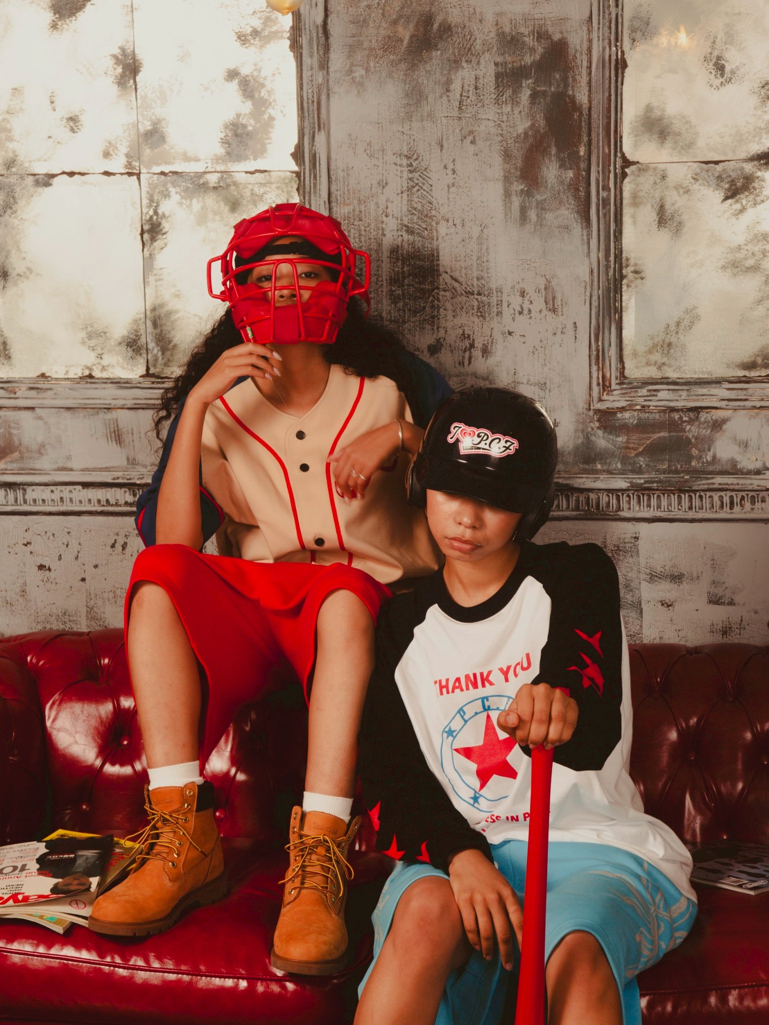 PSYCHICFEVER pcf apparel キャップ 帽子 赤 小波津志