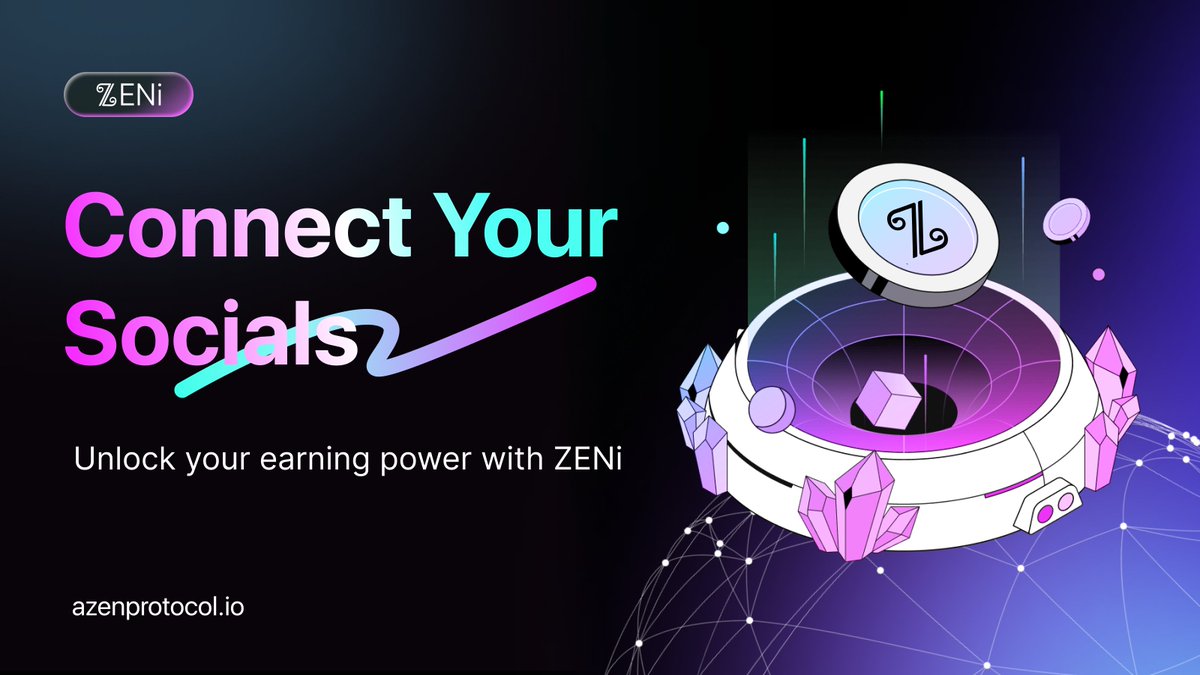 ZENi_io's tweet image. Binding your socials is the key to unlocking real earnings.
📲 Connect Social to start earning with ZENi AI Agent
✅ Track your influence and engagement
🎯 Get verified and improve your QRate
Multiple connections, multiple rewards.
Start earning today: azenprotocol.io/s/?key=JFIJAJ&……