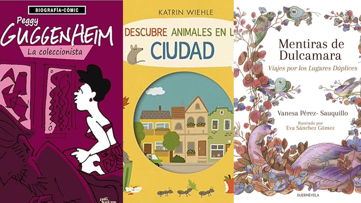 LibrosCMadrid's tweet image. ¡Feliz viernes, lectores!
Os dejamos nuestra recomendación semanal de lecturas.
🔹‘Peggy Guggenheim. La coleccionista’, de Willi Blöss
🔹‘Descubre animales en la ciudad’, de Katrin Wiehle
🔹‘Mentiras de Dulcamara’, de Vanesa Pérez-Sauquillo
#BibliotecasCM