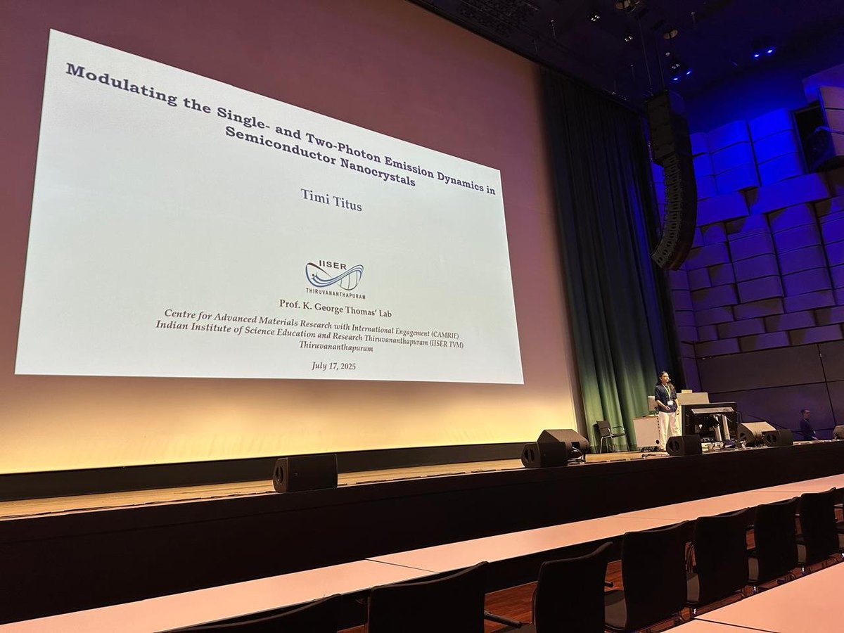 KGT_Lab's tweet image. Excited to share our PhD student @timi_titus12 gave an oral presentation at the 32nd International Conference on Photochemistry @ICP2025. Thankful to the organizing committee for this wonderful opportunity.
@tvmiiser