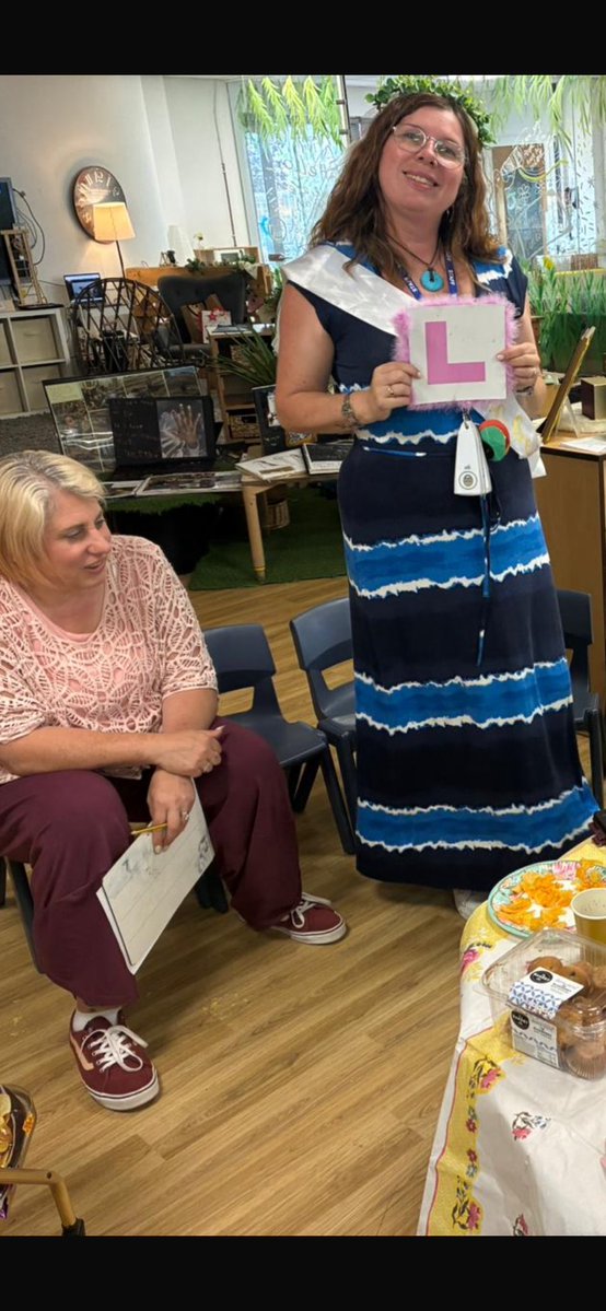 JoPetersEYFS's tweet image. Team Eden guess the dress staff meeting!
Gorgeous send off for our wonderful Mrs Inman bride to be! Decorate the dress provocation for our children. 💗
#bridetobe #teameden