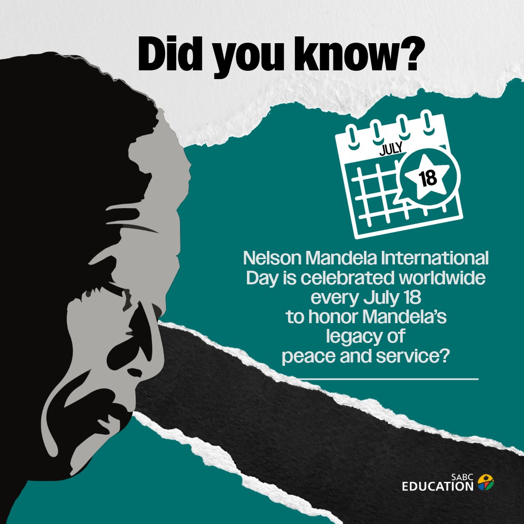 Happy Mandela Day 🇿🇦

#SABCEDUCATION