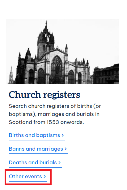ScotlandsPeople's tweet image. Roman Catholic parish registers contain more than just records of births, marriages and deaths.
Use the “Other events” search to find records of conversions, first confessions, confirmations and more 👇
bit.ly/SPAdvancedSear…