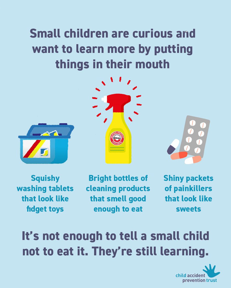 CAPTcharity's tweet image. Suspected poisoning is one of the most common reasons for young children to be taken to A&E.
Please read and share our top tips to keep children safe.
#ChildSafety #ChildHealth @BitrexGlobal