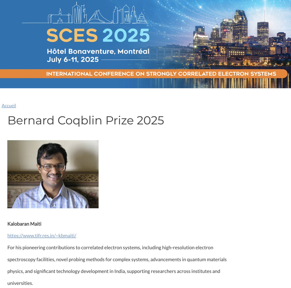 Dr I. H. Inoue (@inouardo) on Twitter photo Just heard my old friend Kalo bagged the Bernard Coqblin Prize 2025—cheers, Kalo! Perfect timing: I’ll visit his Indian lab in a fortnight. A victory curry awaits, I hope. Chuffed to have once lent a pixel of his brilliance. 🎉🇮🇳 sces2025.org/fr/node/88 <a href="/DDSarmaGroup/">D. D. Sarma's Group</a> Just heard my old friend Kalo bagged the Bernard Coqblin Prize 2025—cheers, Kalo! Perfect timing: I’ll visit his Indian lab in a fortnight. A victory curry awaits, I hope. Chuffed to have once lent a pixel of his brilliance. 🎉🇮🇳 sces2025.org/fr/node/88 <a href="/DDSarmaGroup/">D. D. Sarma's Group</a>