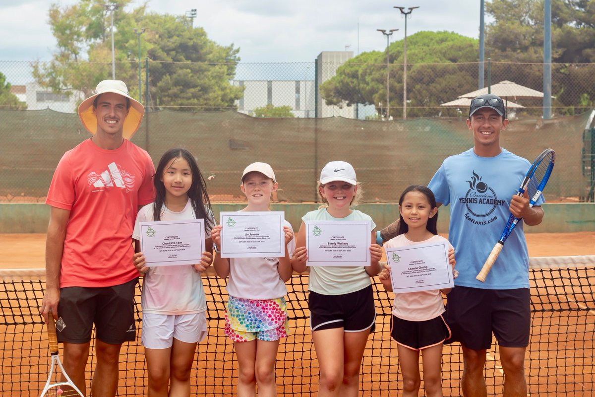 🌞 Another fantastic week of summer camps is coming to an end!

Thank you all for your energy, for choosing our programmes, and for the kind feedback you’ve shared. It means the world to us. Until next time! 🎾
 #SummerCamp #TennisFamily #SeeYouSoon #TennisAcademy #tennis #Spain