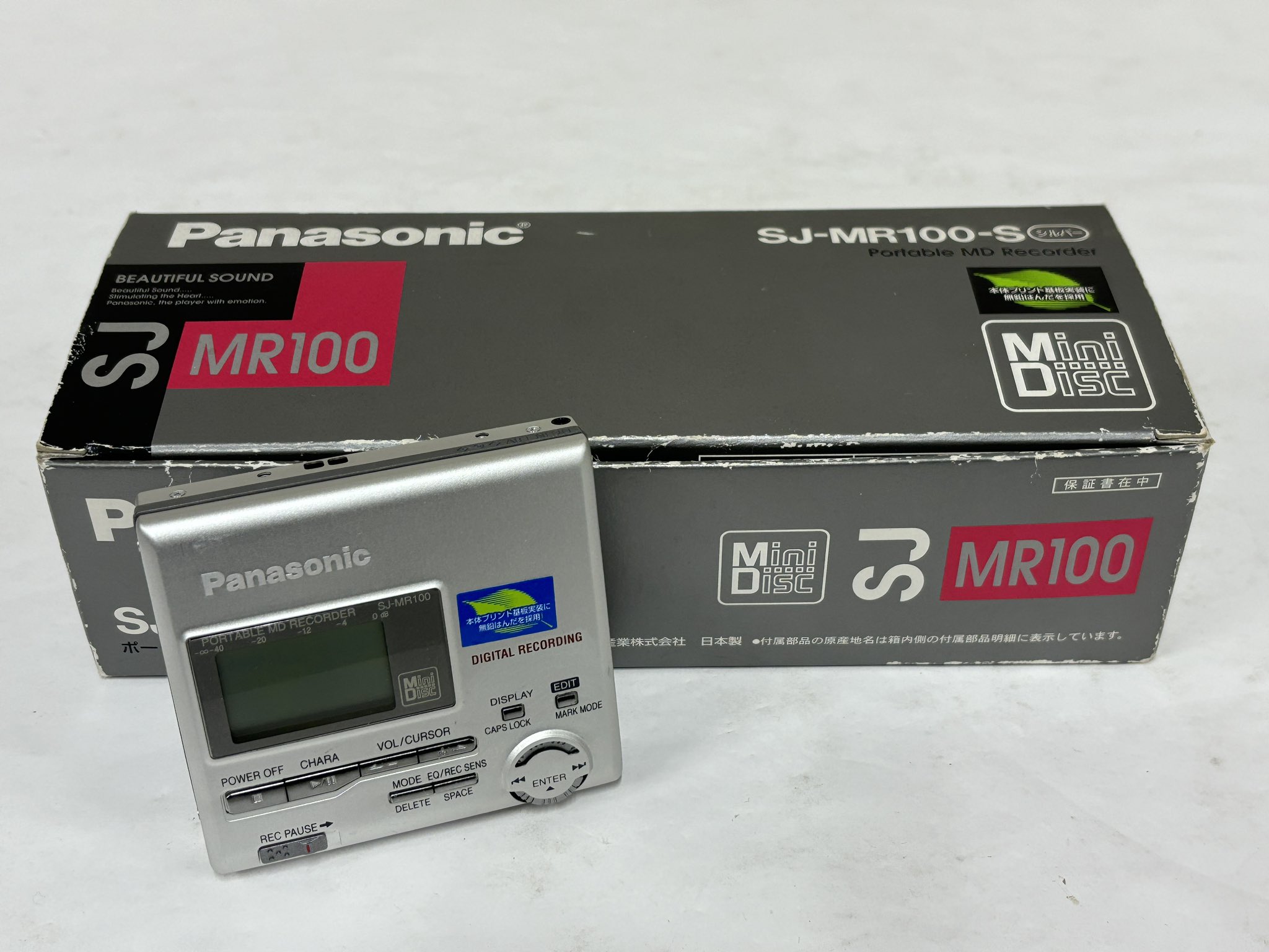 Panasonic　SJ-MR100　MDプレーヤー　黒　ジャンク扱い Panasonic SJ-MR100 MDプレーヤー 黒 ジャンク扱い