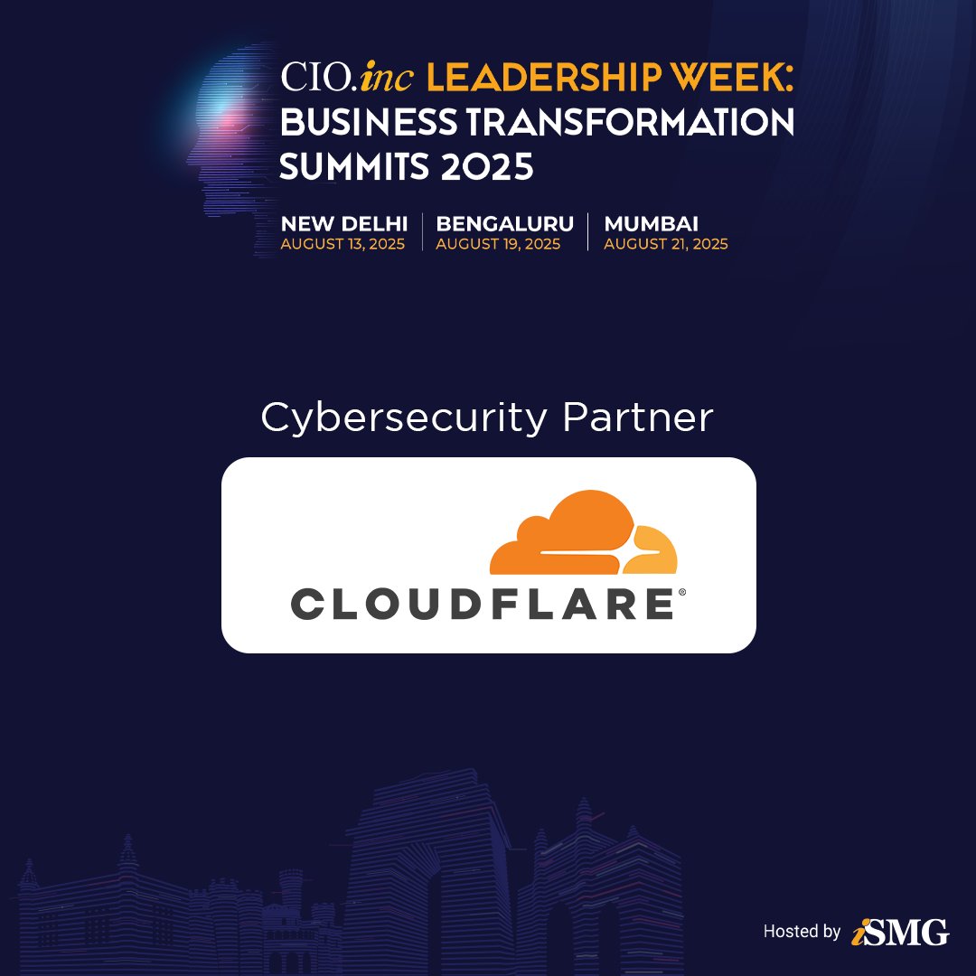 CIOinc_'s tweet image. We’re thrilled to have @Cloudflare partner with us for Leadership Week: Business Transformation Summits 2025!🌐
Express Interest: lnkd.in/dug2RiWM
#ISMGSummits #CIOinc #LeadershipWeek2025