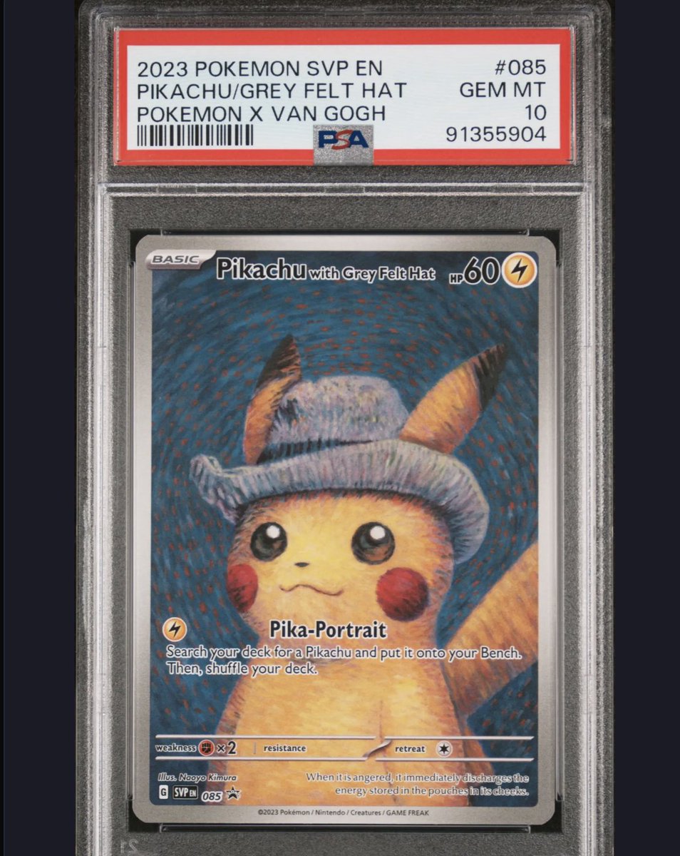 cryptoguy112's tweet image. Just pulled an absolute legendary card from the @TCG_Emporium's vending machine. 🙏🙏
Spent $60 and ended up with a $1200 VAN GOGH Pikachu.