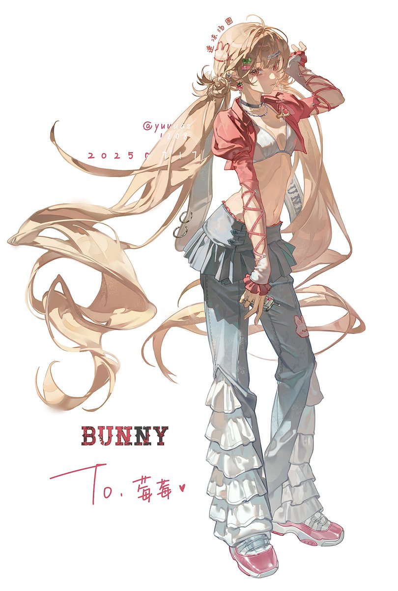 yuuuas1208's tweet image. #commission #oc #Y2K