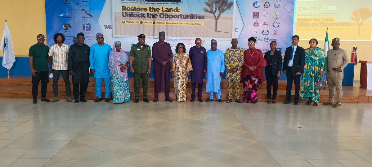 miketerungwa's tweet image. Had the honour of moderating the International Day of Combating Sand and Dust Storms #SDS organized by Fed. Ministry of Environment held yesterday at NASRDA in #Abuja
Restoring Land Unlocking opportunities.
#Desertification
#Drought
#GIFSEP
#AMCEN20
#LDN
Awake
unimaid