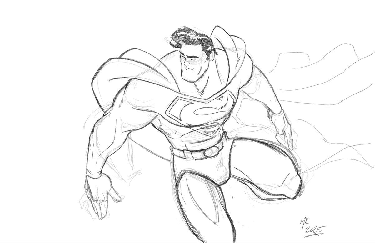 TwoBananaMike1's tweet image. Sketching away. #SupermanMovie #superman #Superman #ClarkKent #DAVIDCORENSWET