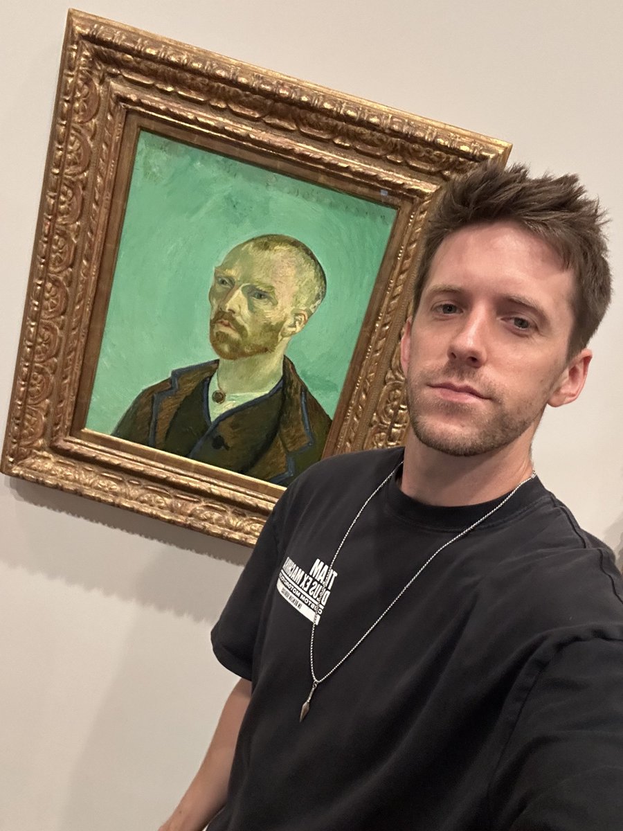 ImBrendanNorth's tweet image. Took a selfie with Van Gogh at Harvard’s Fogg Museum of Art