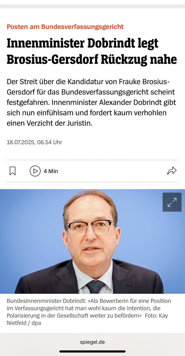 katdro's tweet image. Ein vollkommen erwartbares Drehbuch.
Druck auf Prof. Brosius-Gehrsdorf auszuüben, dass sie „freiwillig“ zurück zieht. Obwohl die Vorwürfe widerlegt sind.
Angemessen wäre eine Entschuldigung der Union bei der angesehenen Professorin & eine zeitnahe Wahl.
