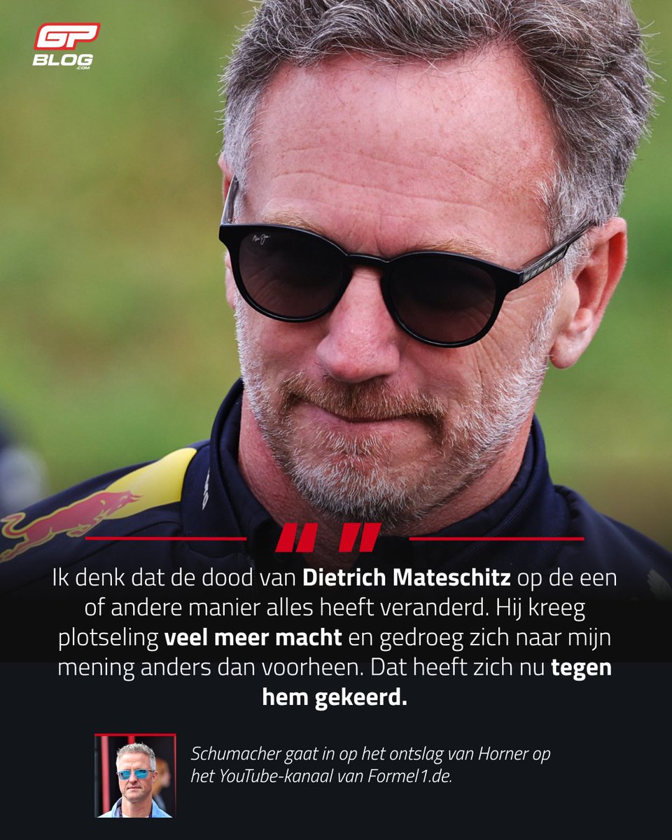 GPblog_NL's tweet image. Christian Horner is sinds vorige week geen CEO en teambaas meer van Red Bull Racing. Oud-F1-coureur Ralf Schumacher denkt te weten waar het misging voor de Brit.
#F1 #RedBull #Verstappen