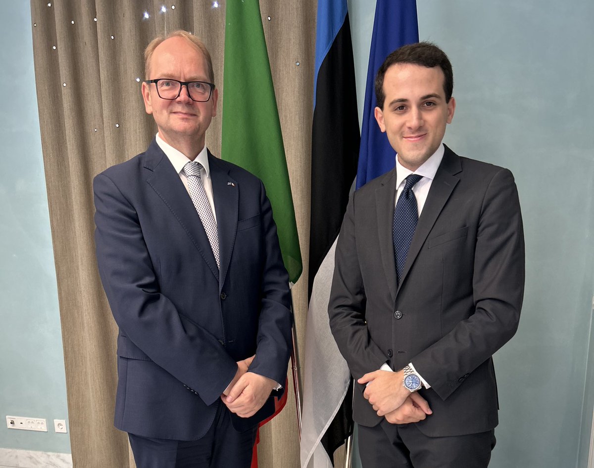 🇮🇹🤝🏻🇪🇪 Great interview w/ estonian ambassador in Italy <a href="/LauriBambus/">Lauri Bambus 🇪🇪</a> @
<a href="/EstEmbassyItaly/">Estonia in Italy</a>. Thanks for having me!